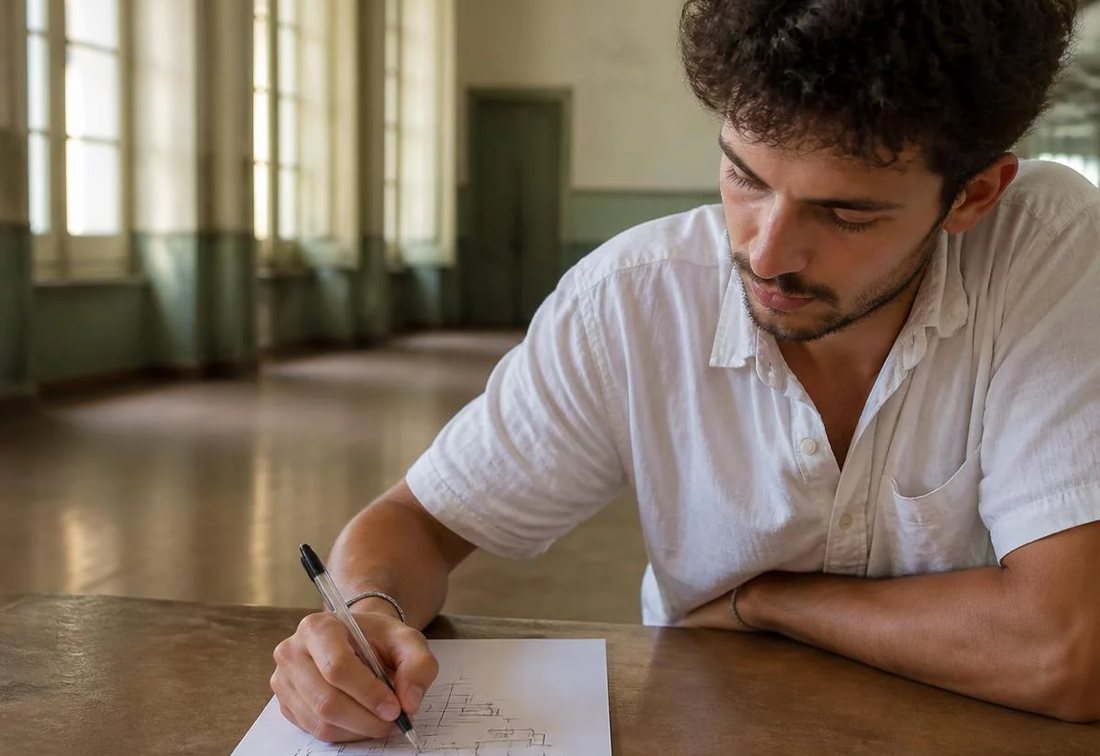 Colegas revendo no tablet as anotações do encontro anterior